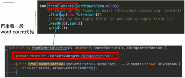 Flink WordCount ListState